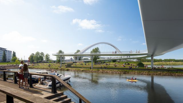 Nieuwe brug voor langzaam verkeer tussen Venlo en Blerick!
