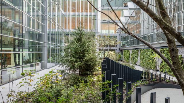 Nieuw: de patio in het World Trade Center in Amsterdam