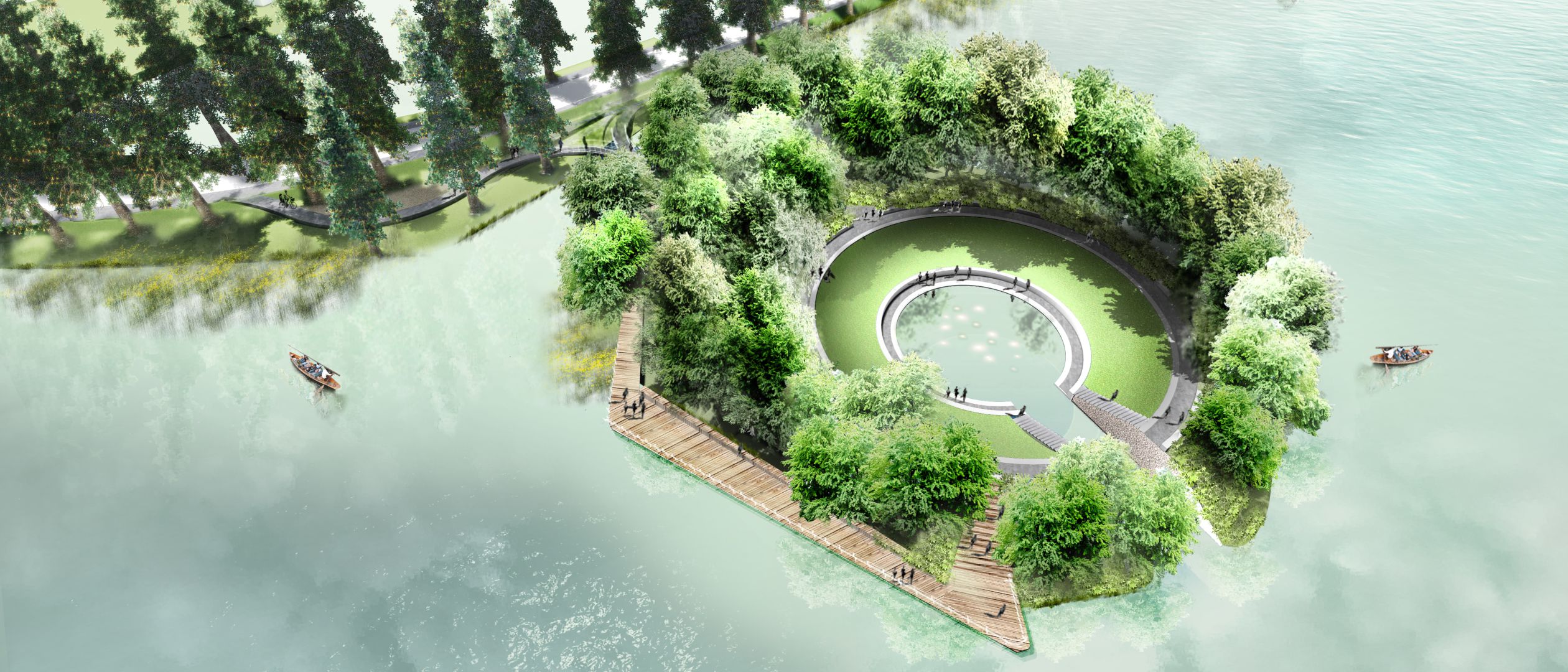 Donghu Lake Landscape Park, Visitors Island, Wuhan, China